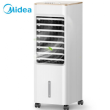 美的（Midea）办公移动空调扇冷风扇单冷制冷器家用大风量迷你小型冷风机塔式电风扇空调扇 AAB10A白色