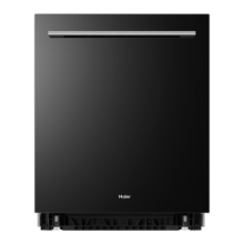 海尔（Haier）嵌入式洗碗机13套大容量 80℃双微蒸汽 智能开门烘干 家用洗碗机 （含黑色门板）EYW13029D
