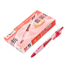 晨光（M&G）GP1163 经典按动签字笔 子弹头笔 办公商用水笔 办公用品0.5mm 12支/盒 红色笔2盒