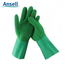 安思尔 Ansell 耐高温耐磨防化手套橡胶防酸碱隔热焊工劳保手套 16-650 